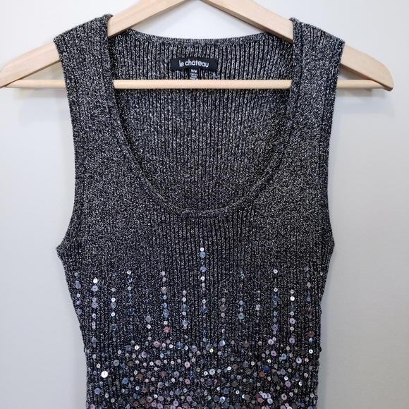 Vintage Le Chateau Sparkly Tank Top - Picture 5 of 13
